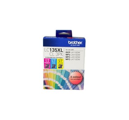 BROTHER LC135XLCL3PK Ink Cartridge - Cyan, Magenta, Yellow