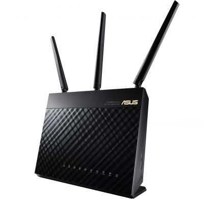 ASUS RT-AC68U IEEE 802.11ac  Wireless Router LeftMaximum