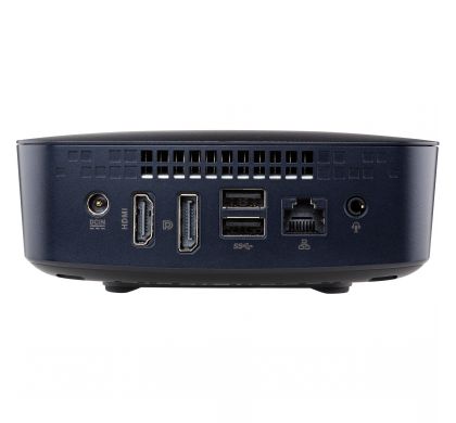 ASUS VivoMini UN65H-M002M Desktop Computer - Intel Core i5 i5-6200U 2.30 GHz - Mini PC - Midnight Blue RearMaximum