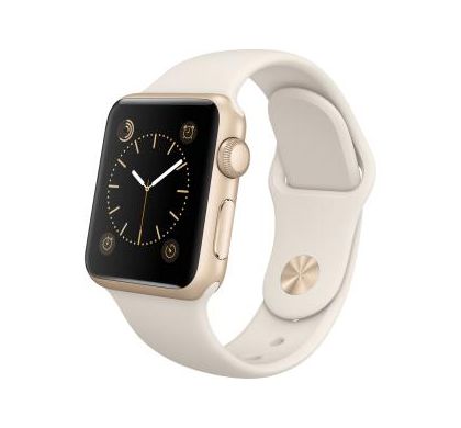APPLE Watch Sport Smart Watch - Wrist Wearable - Gold, Antique White - Anodized Aluminium Case