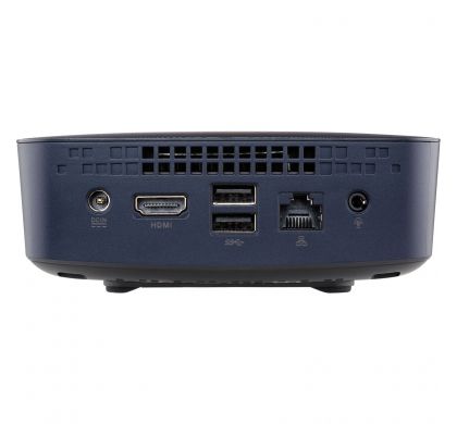 ASUS VivoMini UN45H-D-M010M Desktop Computer - Intel Pentium N3700 1.60 GHz - Mini PC - Midnight Blue RearMaximum