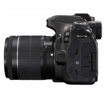 CANON EOS 80D 24.2 Megapixel Digital SLR Camera with Lens - 18 mm - 55 mm LeftMaximum