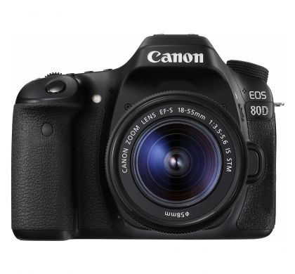 CANON EOS 80D 24.2 Megapixel Digital SLR Camera with Lens - 18 mm - 55 mm FrontMaximum