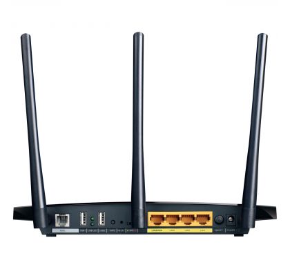 TP-LINK TD-W8980 IEEE 802.11n  Modem/Wireless Router RearMaximum