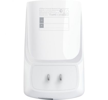 TP-LINK TL-WA850RE IEEE 802.11n 300 Mbit/s Wireless Range Extender - ISM Band RearMaximum