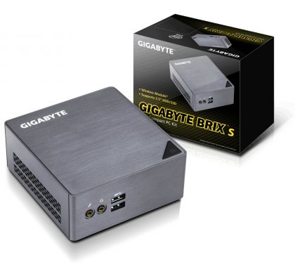 GIGABYTE BRIX GB-BSI7H-6500 Desktop Computer - Intel Core i7 i7-6500U 2.50 GHz - Mini PC