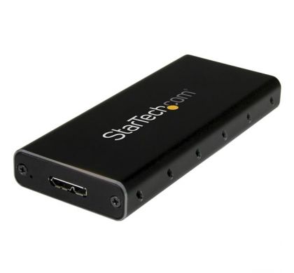 STARTECH .com Drive Enclosure External - Black, Silver