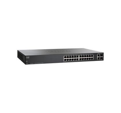LINKSYS Cisco SF200-24P 26 Ports Manageable Ethernet Switch - Refurbished