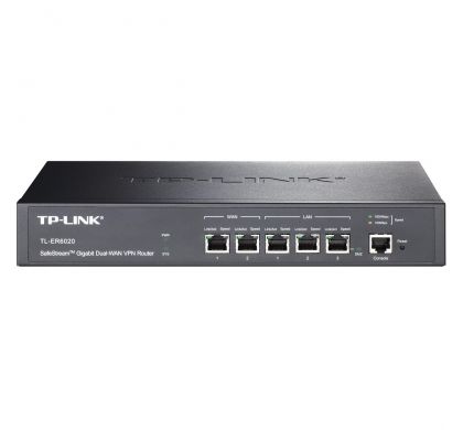 TP-LINK SafeStream TL-ER6020 Router - 1U FrontMaximum