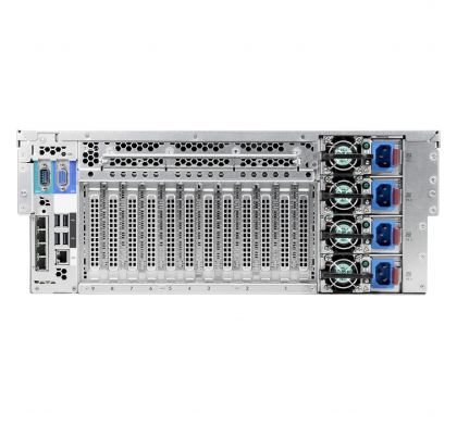 HPE HP ProLiant DL580 G9 4U Rack Server - 4 x Intel Xeon E7-8893 v3 Quad-core (4 Core) 3.20 GHz RearMaximum