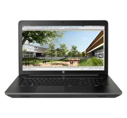 HP ZBook 17 G3 43.9 cm (17.3") (In-plane Switching (IPS) Technology) Mobile Workstation - Intel Xeon E3-1535M v5 Quad-core (4 Core) 2.90 GHz - Space Silver FrontMaximum
