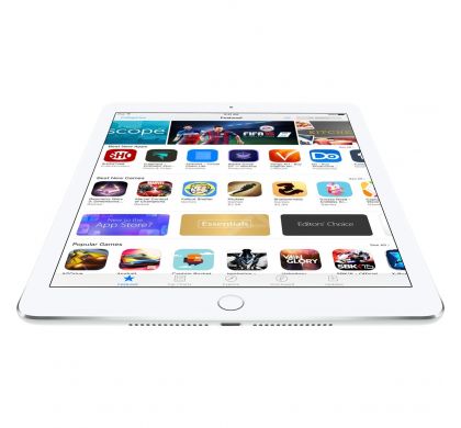 APPLE iPad Pro 32 GB Tablet - 24.6 cm (9.7") - Retina Display, In-plane Switching (IPS) Technology - Wireless LAN -  A9X Dual-core (2 Core) - Silver BottomMaximum