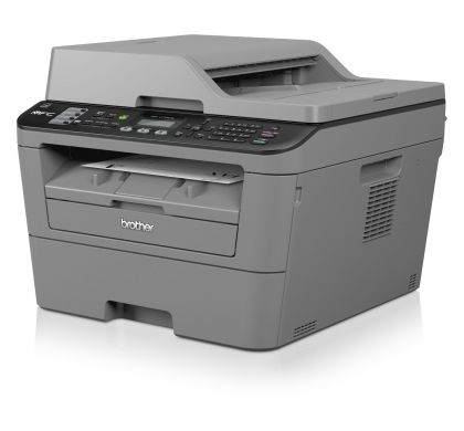 BROTHER MFC-L2700DW Laser Multifunction Printer - Monochrome - Plain Paper Print - Desktop LeftMaximum