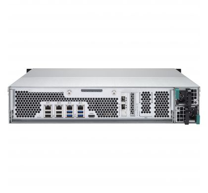 QNAP Turbo NAS TS-EC880U-E3-4GE-R2 8 x Total Bays SAN/NAS Server - 2U - Rack-mountable RearMaximum