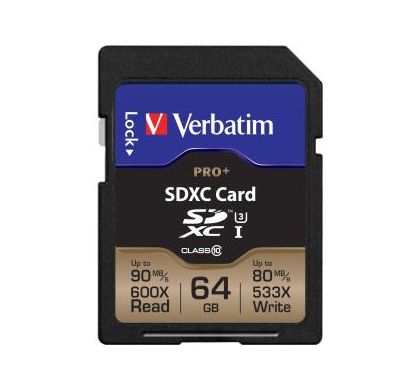 VERBATIM Pro+ 64 GB SDXC