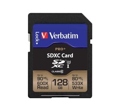 VERBATIM Pro+ 128 GB SDXC