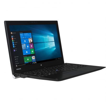 TOSHIBA Portege Z20t-C 31.8 cm (12.5") Touchscreen (In-plane Switching (IPS) Technology) 2 in 1 Ultrabook - Intel Core M (6th Gen) m5-6Y54 Dual-core (2 Core) 1.10 GHz - Hybrid - Graphite Black Metallic RightMaximum