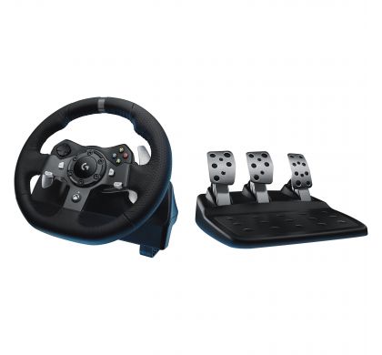 LOGITECH Driving Force G920 Gaming Steering Wheel, Gaming Pedal