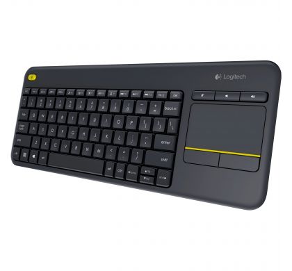LOGITECH K400 Plus Keyboard - Wireless Connectivity - Black