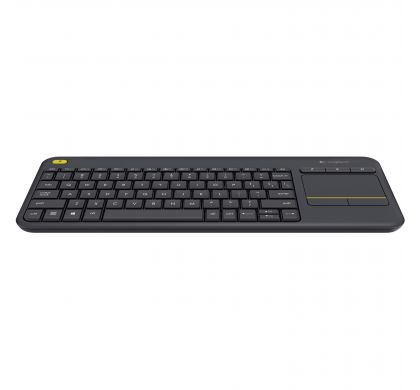 LOGITECH K400 Plus Keyboard - Wireless Connectivity - Black FrontMaximum