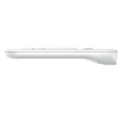 LOGITECH K400 Plus Keyboard - Wireless Connectivity - White LeftMaximum