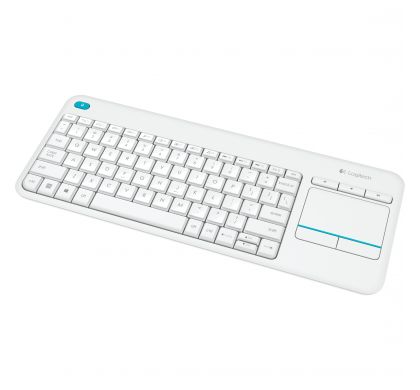 LOGITECH K400 Plus Keyboard - Wireless Connectivity - White TopMaximum