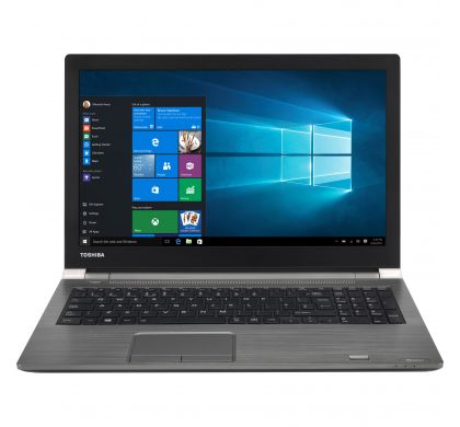 TOSHIBA Tecra A50-C 39.6 cm (15.6") Notebook - Intel Core i7 (6th Gen) i7-6500U Dual-core (2 Core) 2.50 GHz - Black FrontMaximum