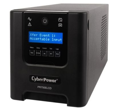 CYBERPOWER Professional Tower PR750ELCD Line-interactive UPS - 750 VA/675 WTower/Rack Mountable