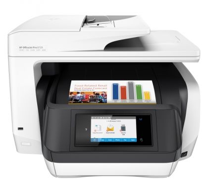 HP Officejet Pro 8720 Inkjet Multifunction Printer - Colour - Plain Paper Print - Desktop