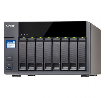 QNAP Turbo NAS TS-831X 8 x Total Bays SAN/NAS Server - Desktop