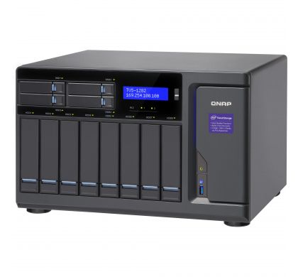 QNAP Turbo NAS TVS-1282-I3-8G 12 x Total Bays SAN/NAS Server - Tower TopMaximum