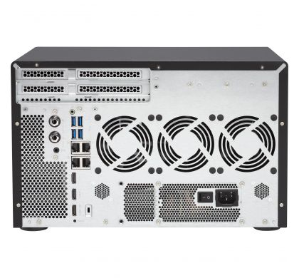 QNAP Turbo NAS TVS-1282-I7-32G 12 x Total Bays SAN/NAS Server - Tower RearMaximum
