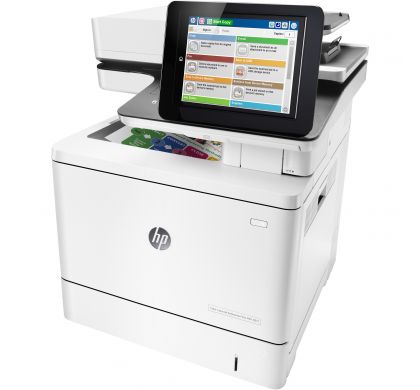 HP LaserJet M577dn Laser Multifunction Printer - Colour - Plain Paper Print LeftMaximum