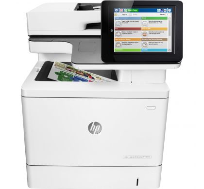 HP LaserJet M577z Laser Multifunction Printer - Colour - Plain Paper Print - Desktop FrontMaximum