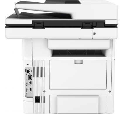 HP LaserJet M527Z Laser Multifunction Printer - Monochrome - Plain Paper Print - Desktop RearMaximum