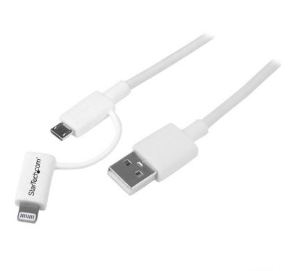 STARTECH .com Lightning/USB Data Transfer Cable for iPhone, iPod, iPad, Tablet - 1 m - Shielding - 1 Pack