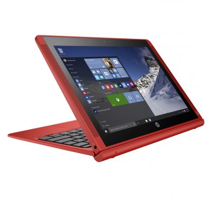 HP Pavilion x2 10-n100 10-n108tu 25.7 cm (10.1") (In-plane Switching (IPS) Technology) 2 in 1 Netbook - Intel Atom x5 x5-Z8300 Quad-core (4 Core) 1.44 GHz - Hybrid - Sun Red