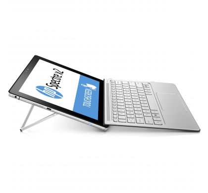 HP Spectre x2 12-a000 12-a002tu 31.8 cm (12.5") (In-plane Switching (IPS) Technology) 2 in 1 Ultrabook - Intel Core M (6th Gen) m5-6Y54 Dual-core (2 Core) 1.10 GHz - Hybrid - Natural Silver RightMaximum