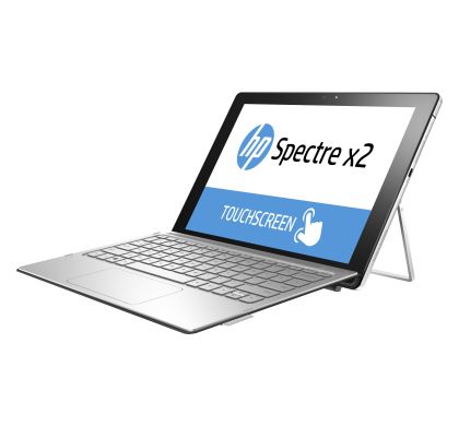 HP Spectre x2 12-a000 12-a002tu 31.8 cm (12.5") (In-plane Switching (IPS) Technology) 2 in 1 Ultrabook - Intel Core M (6th Gen) m5-6Y54 Dual-core (2 Core) 1.10 GHz - Hybrid - Natural Silver LeftMaximum