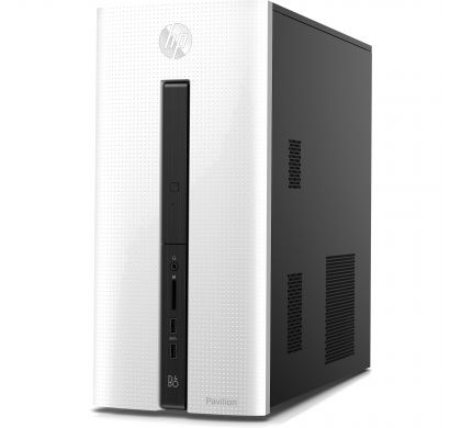 HP Pavilion 550-100 550-101a Desktop Computer - AMD A-Series A4-7300 3.80 GHz - Tower - Blizzard White