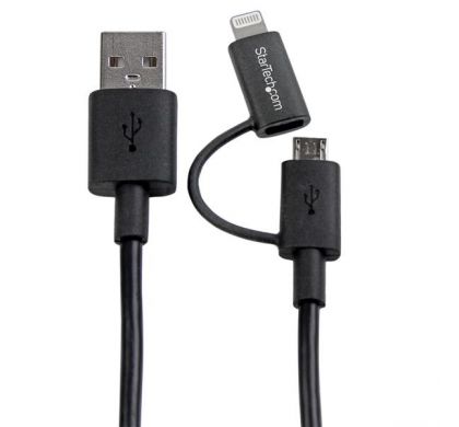 STARTECH .com Lightning/USB Data Transfer Cable for iPad, iPhone, iPod, PC - 1 m - Shielding - 1 Pack