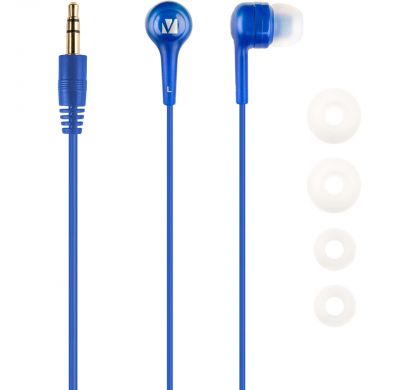 VERBATIM Wired Stereo Earphone - Earbud - In-ear - Navy