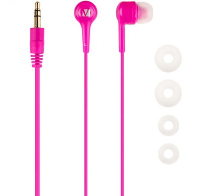 VERBATIM Wired Stereo Earphone - Earbud - In-ear - Pink
