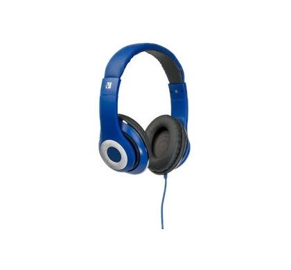 VERBATIM Classic Wired 40 mm Stereo Headset - Over-the-head - Circumaural - Blue