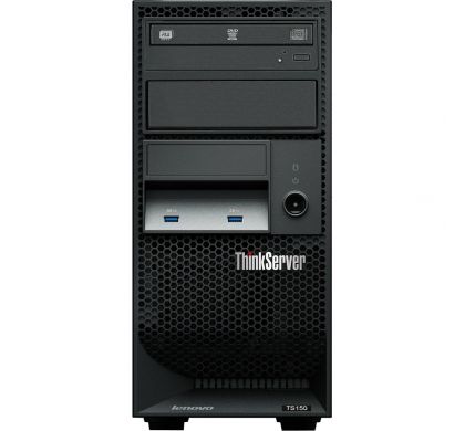 LENOVO ThinkServer TS150 70LX000PAZ Tower Server - 1 x Intel Xeon E3-1225 v5 Quad-core (4 Core) 3.30 GHz FrontMaximum