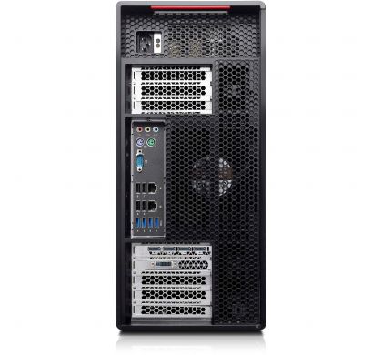 LENOVO ThinkStation P910 30B90000AU Workstation - 1 x Intel Xeon E5-2620 v4 Octa-core (8 Core) 2.10 GHz - Graphite Black RearMaximum