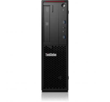 LENOVO ThinkStation P310 30AV0016AU Small Form Factor Workstation - 1 x Processors Supported - 1 x Intel Xeon E3-1270 v5 Quad-core (4 Core) 3.60 GHz - Raven Black FrontMaximum