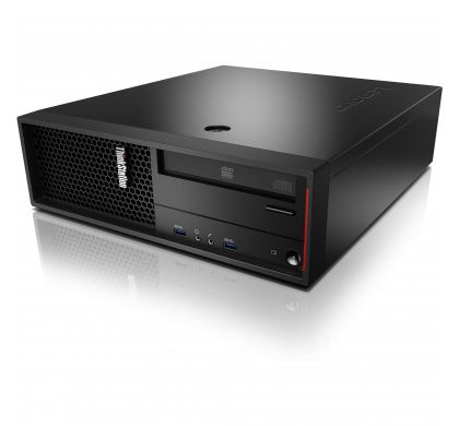 LENOVO ThinkStation P310 30AV0016AU Small Form Factor Workstation - 1 x Processors Supported - 1 x Intel Xeon E3-1270 v5 Quad-core (4 Core) 3.60 GHz - Raven Black LeftMaximum