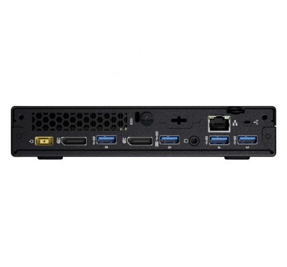 LENOVO ThinkCentre M700 10HY004RAU Desktop Computer - Intel Core i3 (6th Gen) i3-6100T 3.20 GHz - Tiny - Black RearMaximum