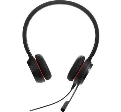 JABRA EVOLVE 30 II UC Stereo Wired Stereo Headset - Over-the-head - Supra-aural - Black FrontMaximum